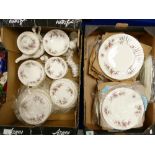 A large collection of Royal Albert Lavender Rose patterned dinner ware including: teapot, dinner