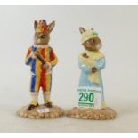 Royal Doulton limited edition Bunnykins figures: Judy DB235 & Mr Punch DB234, both with box and