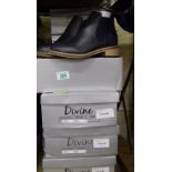 A quantity of boxed Divine ladies Chelsea boots (10)