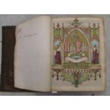A Brown's Self Interpreting Family Bible: Circa 1878, including several colour plates, front and