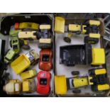 A collection of Tonka vehicles: in play worn condition (2 trays).
