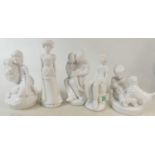 A Collection of Pauline Shone Figures to include: Emily, Playtime, Michael, Best Friends and Story