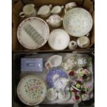 A collection of Minton items to include Haddon Hall bowl and trinklet boxes: Ancestral bowl, Vanessa