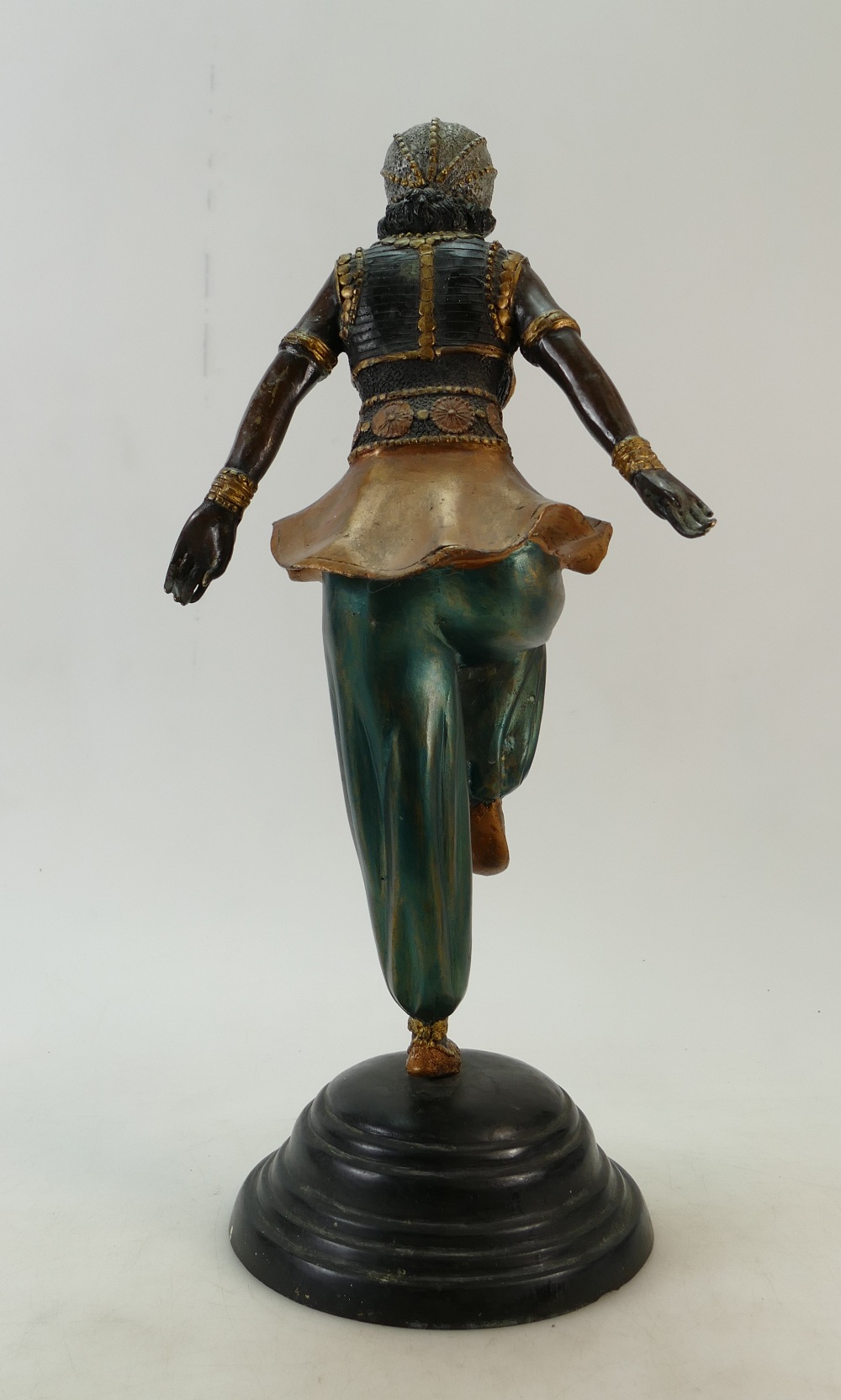 Large Art Deco style lady dancer figure: - Image 3 of 4