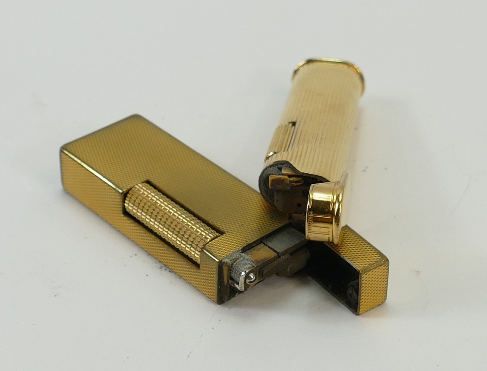 Two Dunhill Lighters: Two gold plated Du - Image 4 of 5