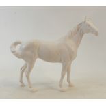 Beswick white satin matt horse: Beswick