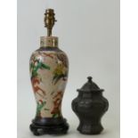 Chinese items: Chinese stoneware Lamp Ba