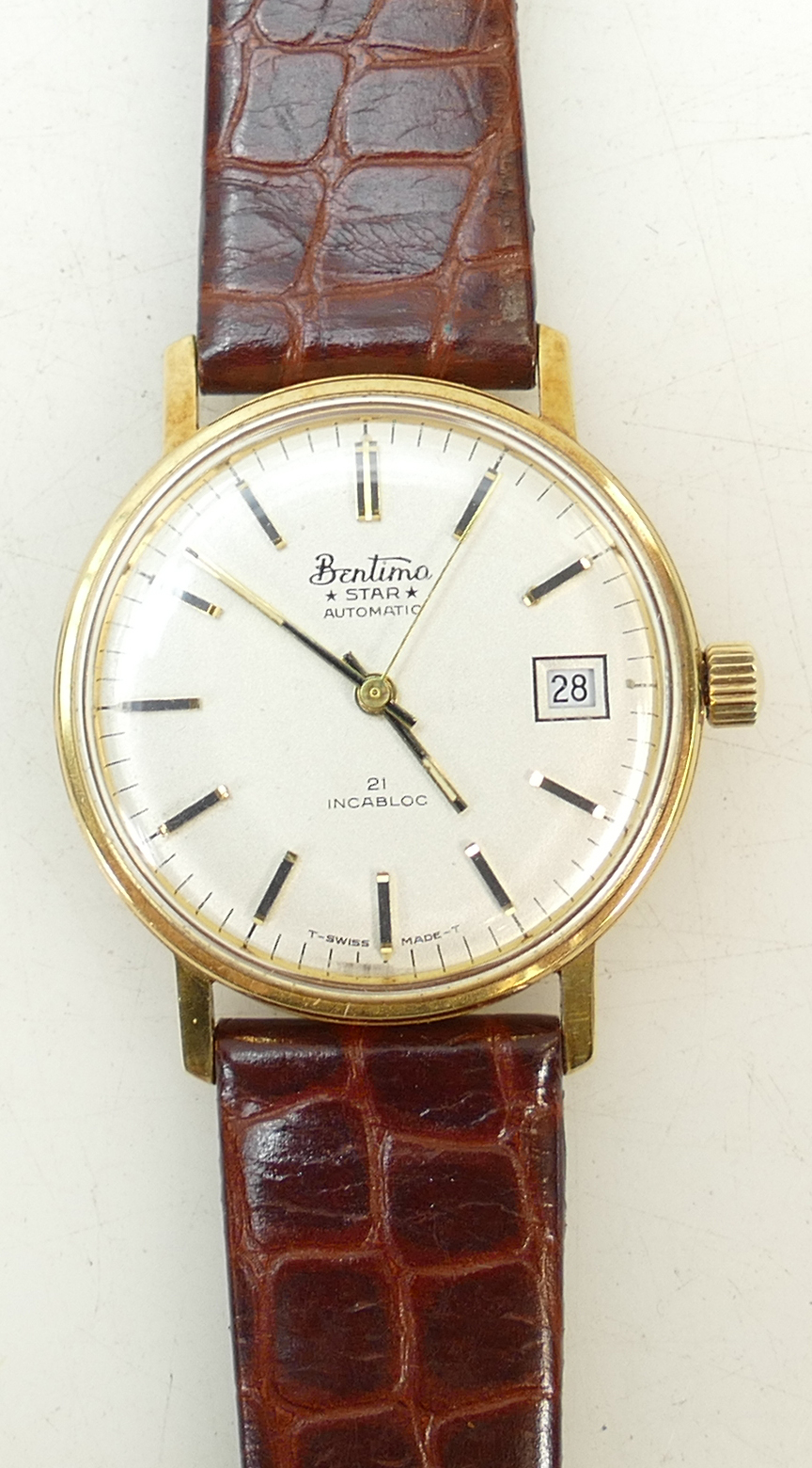 18ct Bentima Star gentlemans Wristwatch: