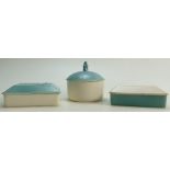 A trio of Wedgwood pottery boxes: The tw