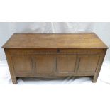 Early Oak Blanket Box: Early 19th centur