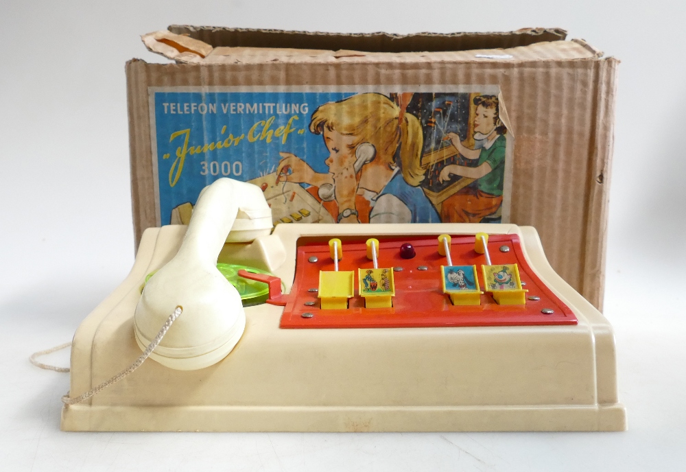 1950s Toys: A Tin childs Telephone Toy c