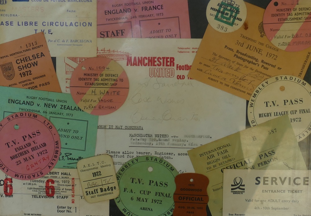 A collection of 1970s ticket stubs & letters: Various letter and ticket stubs from various sporting - Image 2 of 2