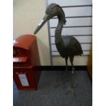 Heron statue