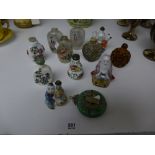 A quantity of Chinese snuff bottles and similar