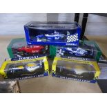 3 boxed williams F1 racing cars inc 2 other examples