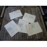 A Small quantity of early 20th Century indentures of Hampshire inter