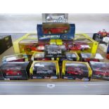 6 boxed 'Revell' 1:18 scale ferrari sports cars including 9 cased 'Jouef' 1:43 scale Ferrari