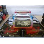 10 boxed 'Burago' and 'Maisto' mainly 1:118 scale Lamborghinis sports cars.