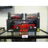 2 Boxed 'Elite' 1:43 scale Ferrari sports cars including 'Elite' 1:18 scale Ferrari FXX