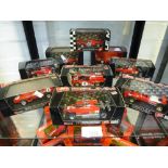 9 Boxed 'Brumm' 1:43 scale Ferrari racing cars