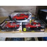 10 boxed 'Hotwheels' 1:18 scale Ferrari Sports/racing cars.