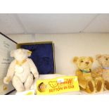 Ten Steiff year bears; comprising of boxed Millennium bear and a full run from 2001-2009