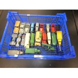 Twenty three dinky vehicles comprising of racing cars, sports cars, trucks, vans etc.