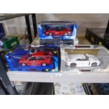 3 boxed 'UT models' 1:18 scale sports cars inc 'Sun Star' De Lorean