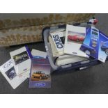 A carton of Ford car brochures mainly 1980's onwards