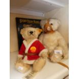 Two Steiff Teddy bears; with certificates, comprising of Noel Steiff Christmas bear, Muzzle Bear