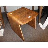 An Isokon Plus Flight stool designed by Barber and Osgerby