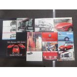 Alpha Romeo; A quantity of 1960s and later car brochures to incl. Giulia Super, 2600, 1300 Junior