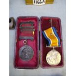 A 1930 Co-operative Wholesale Society Fire Brigage Long Service medal. Awrded to Engr. T.