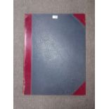 Large red leather and fabric book of Times Newspapers 1896