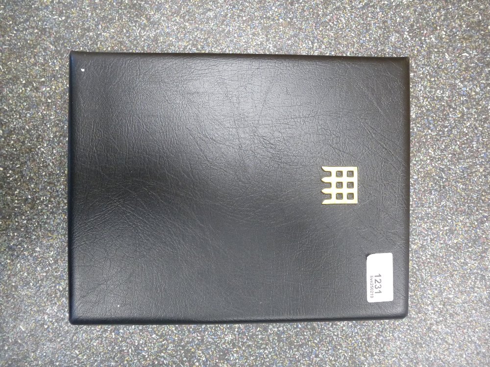 Wminster Collection Ltd; Penny Black stamp, in a black leatherette folder, with signed certificate