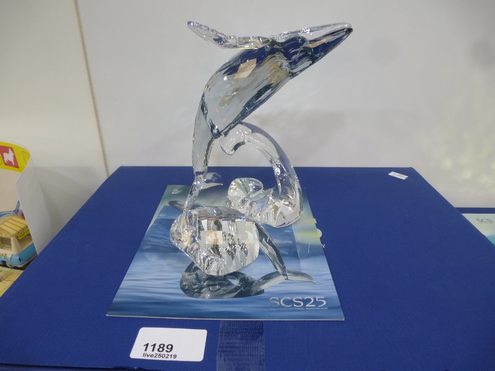 Boxed Swarovski crystal society; paikea whale - Image 2 of 2