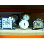 Junhans musical alarm clock and various other clocks and cases