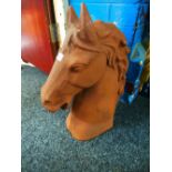 Horse head bust
