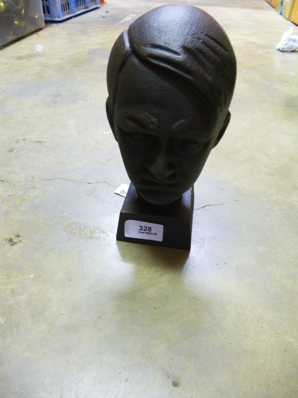 Cast bust of Hitler