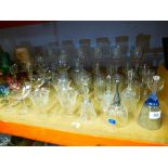 Quantity of glassware incl. leaded crystal bell etc and ceramic items incl. Sylvac and Hornsea