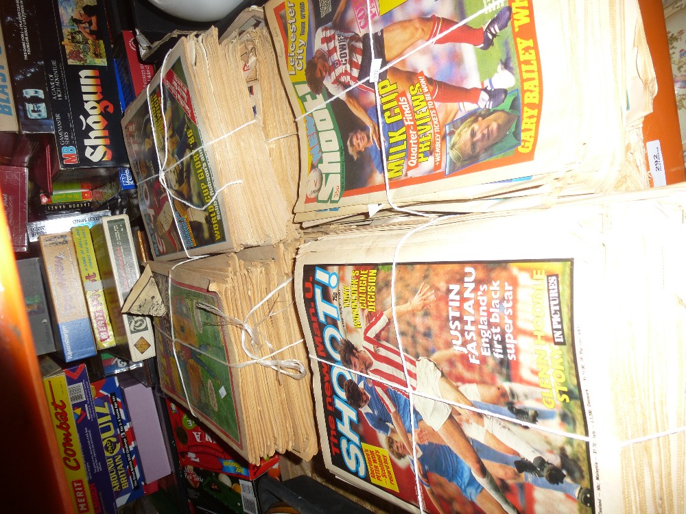 4 Bundles of old shoot magazines mainly 1980s