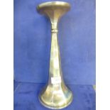 Large 1920's silver trumpet form vase with circular base, Birmingham 1925, E&D Co for Ern Druiff and
