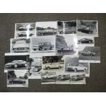 A small quantity of car press photograph from 1960's onwards
