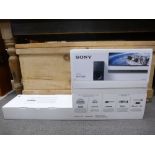 A Sony Soundbar and sub-woofer HT-CT290, appears unopened