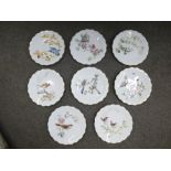 A set of eight 'The Birds of Dorothy Doughty' dessert plates, limited edition by Royal Worcer