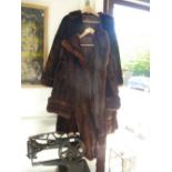 Mink fur coat and one other by Victor Segall, London Furriers