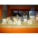 A large quantity of Lilliput lane cottages to incl. Big Ben, The pris house, mostly boxed with deeds