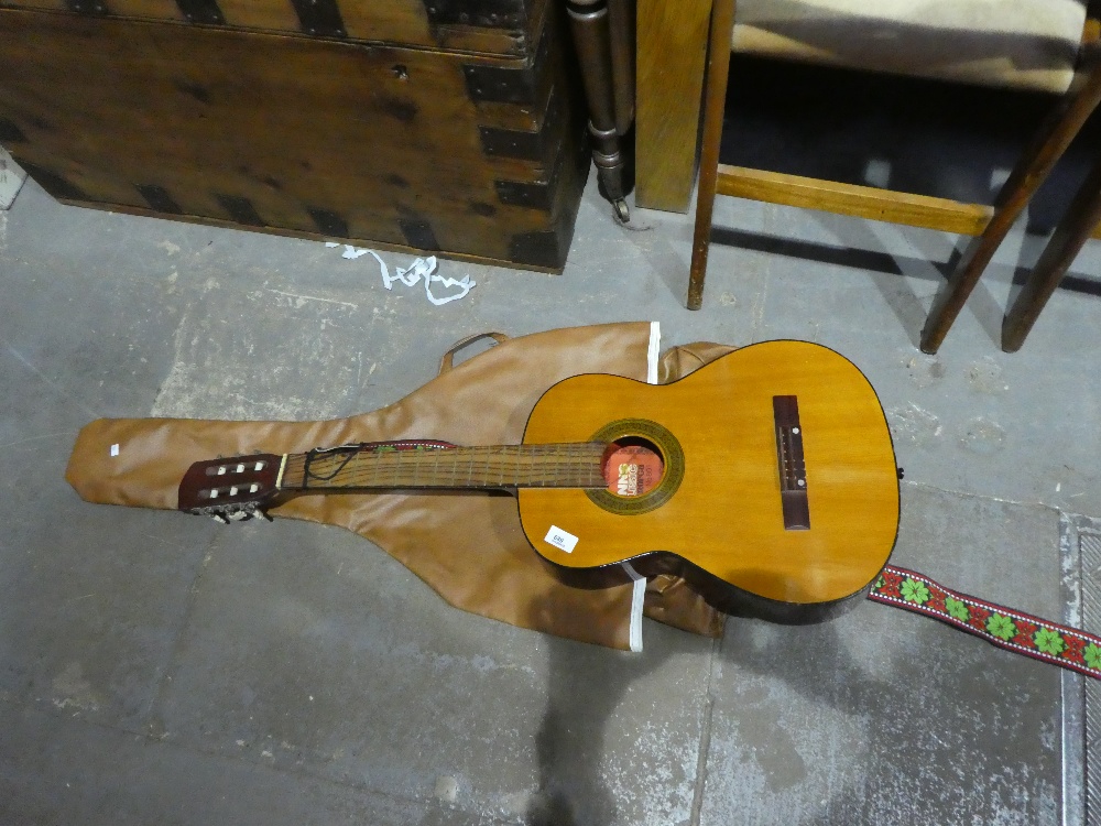Classical guitar by Minns in solf carry case