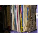 Two crates of mixed LPs and 7" singles