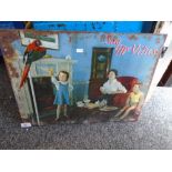 Vintage tin plate 'McVities' advertising sign